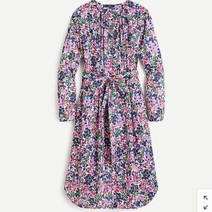NWT J.crew shirt dress in watermark floral print